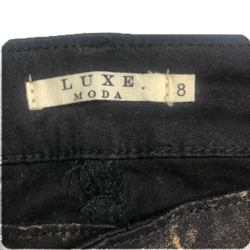LUXE MODA (8) Black / Gold Embellished Jeans - Picture 8 of 16